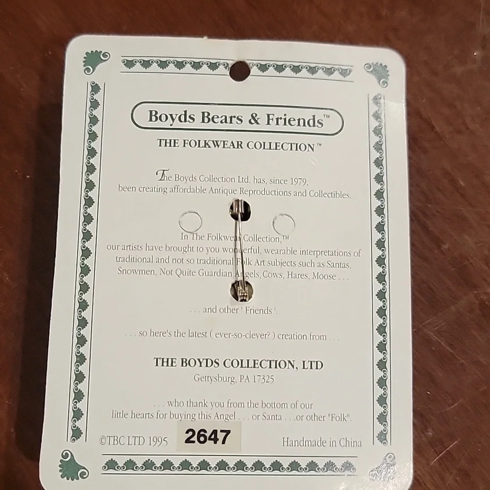 (J10) Folkwear by Boyd bear & Friends